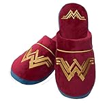 Groovy Uk DC Comics Wonder - Pantuflas para mujer, 5/7 UK, azul/rojo/amarillo