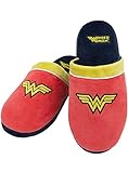Funidelia | Zapatillas de casa Wonder Woman para mujer Superhéroes, DC Comics - Accesorios & merchandising - Regalos originales para Navidad, cumpleaños y otras celebraciones - Talla 37-41 - Rojo